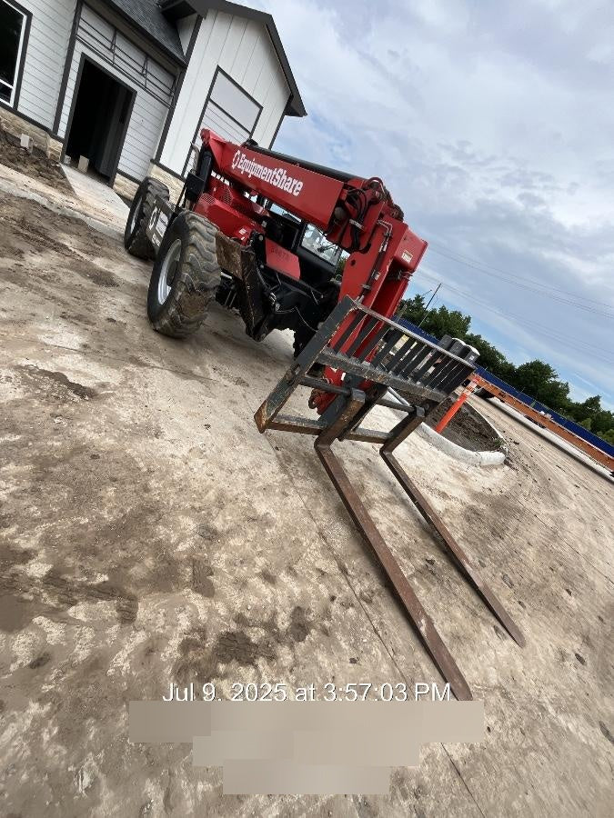 2019 Manitou MTA10055 Cab/Heat/Air, 120 HP, Solid Tires, Work Lights, Lift Hook, Auxiliary Hydraulics 66" Carriage and 60" Forks