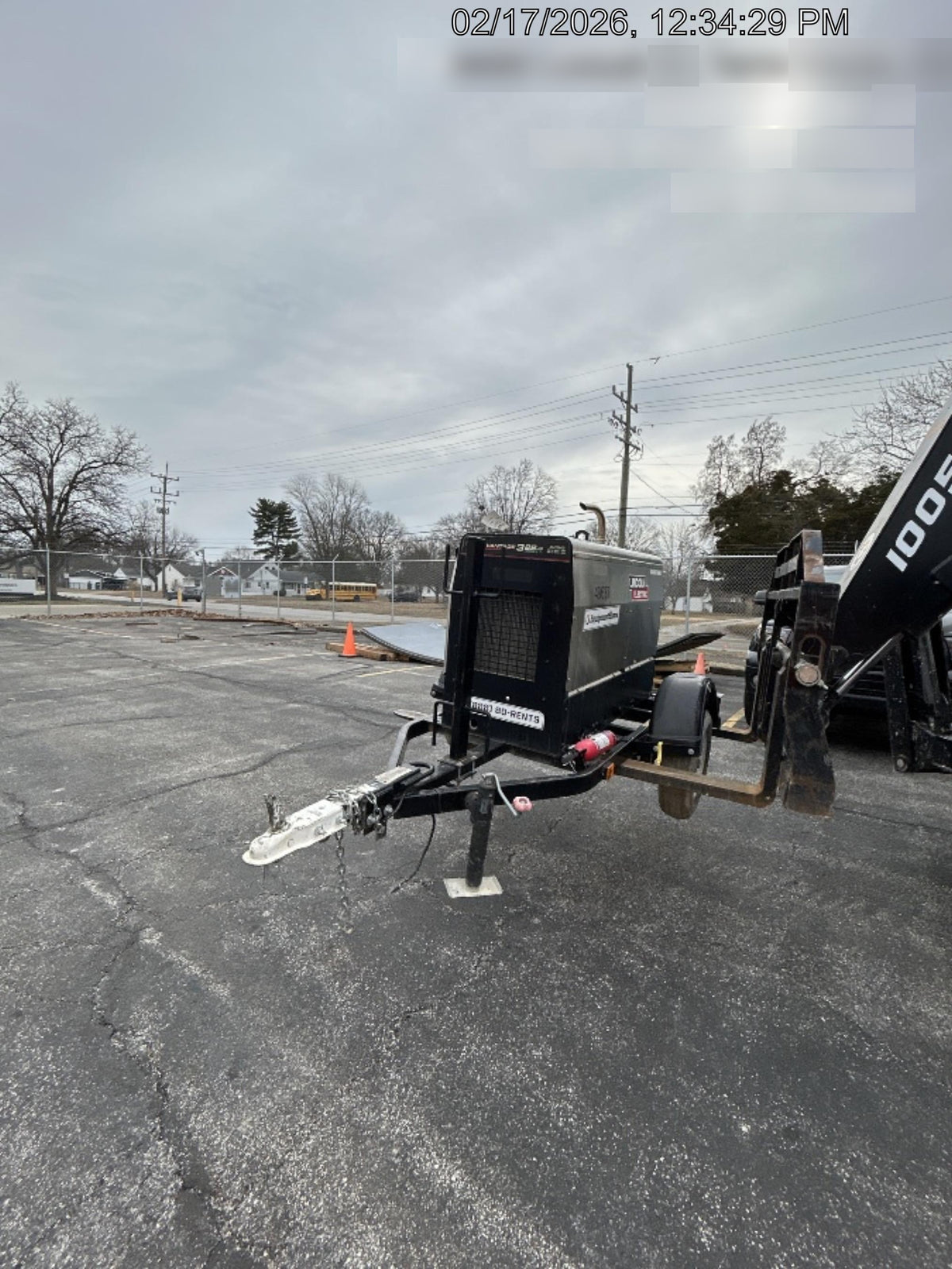 2019 Lincoln Electric Vantage 322 Ready-Pak 3, Two Wheel Trailer, Fender and Light Kit, Cable Rack
