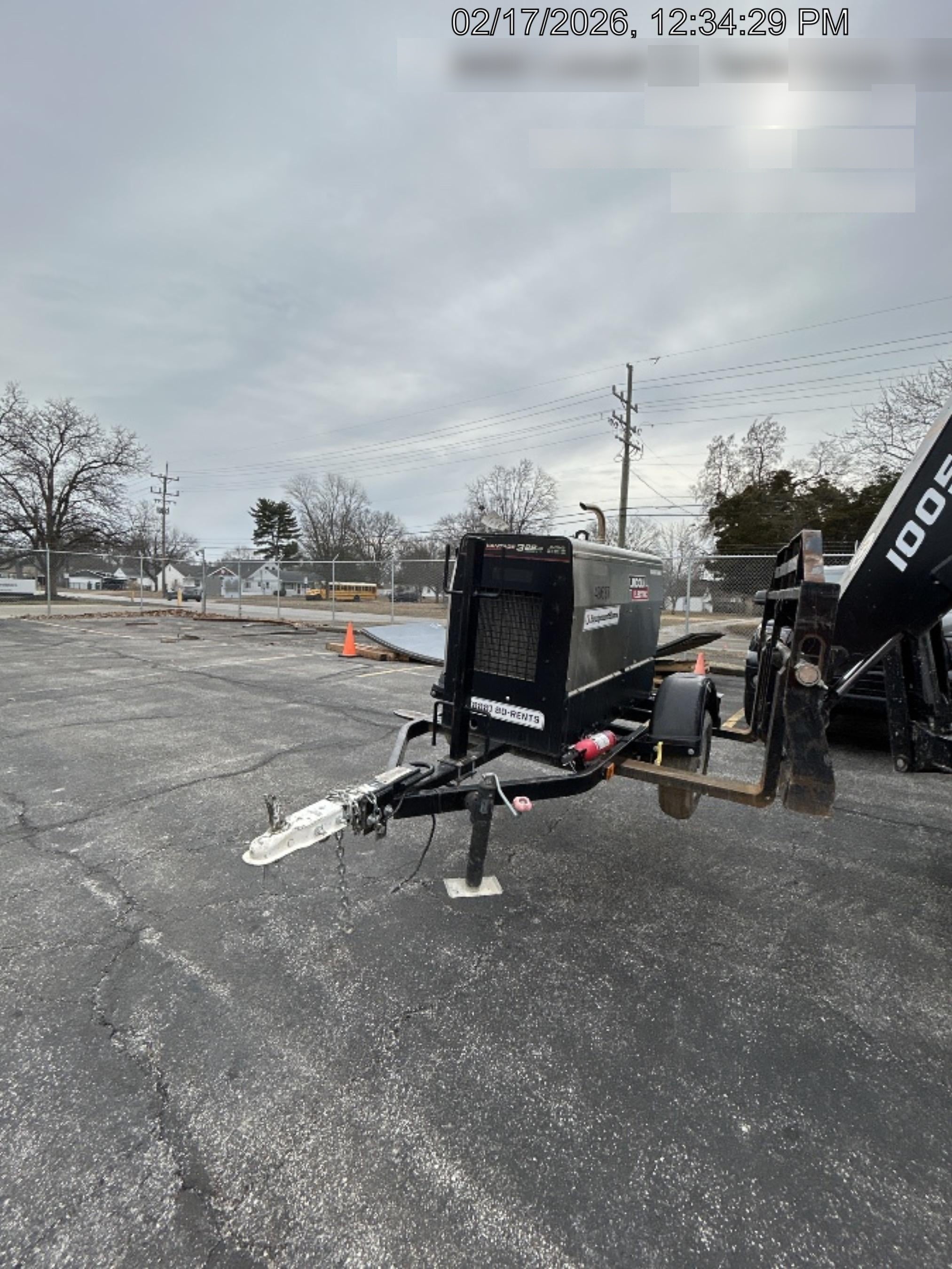 2019 Lincoln Electric Vantage 322 Ready-Pak 3, Two Wheel Trailer, Fender and Light Kit, Cable Rack