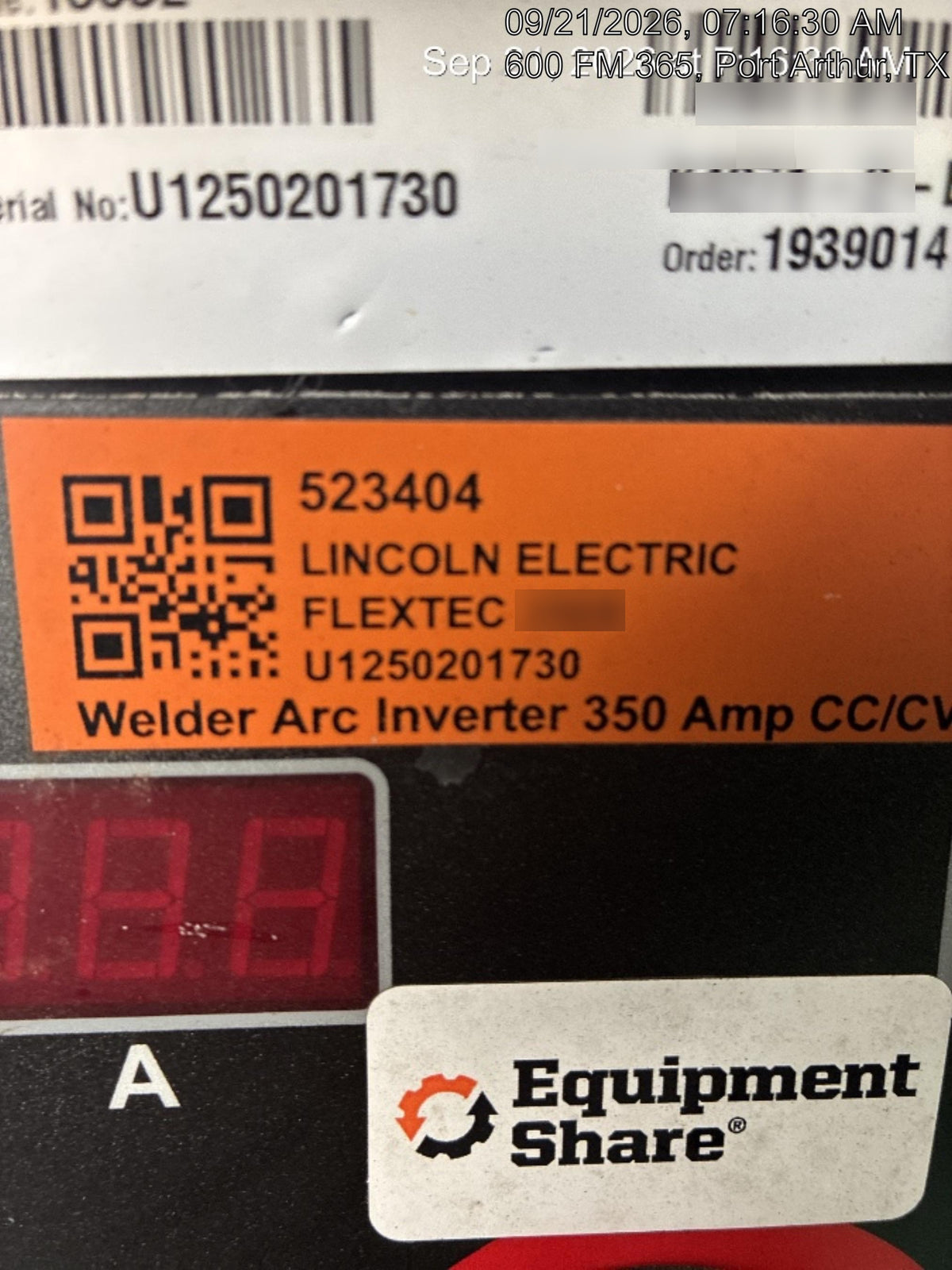 2025 LINCOLN ELECTRIC FLEXTEC 350X