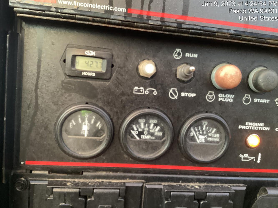 2021 Lincoln Electric Vantage 322 Vantage 322 Ready Pak 3 w/ Decals, ORANGE (includes trailer, cable rack, fender light kit) NO Telematics