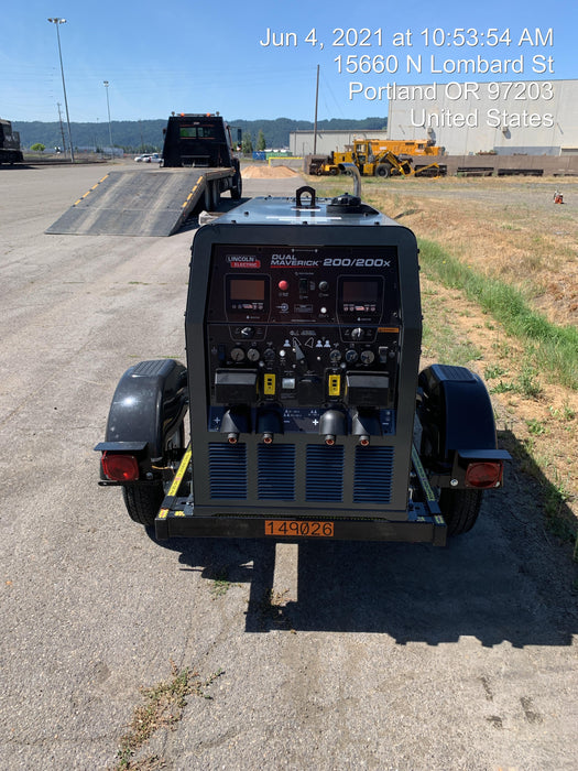 2021 Lincoln Electric Dual Maverick 200/200X Ready Pak 3 (includes trailer, cable rack, fender light kit)