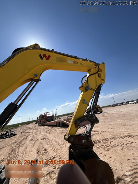 2019 Wacker Neuson ET90 Enclosed Cab, Hybrid Tracks, Long Dipperstick, T4, Hydraulic Thumb w/Manual QC, Buckets: 18/24/36"