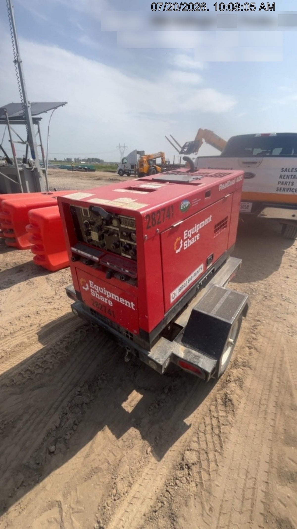 2022 Shindaiwa DGW400MDL Kubota D902 Engine, 23 HP, Dual Op Welder, Wire, Arc, Droop Stick, Tig, and CC Stick Functionality, Simulphase, 3 Phase and 1 Phase Gen Output, Single Axle NB Trlr, Slr Trckl Chrg 12V 12W, Fire Ext