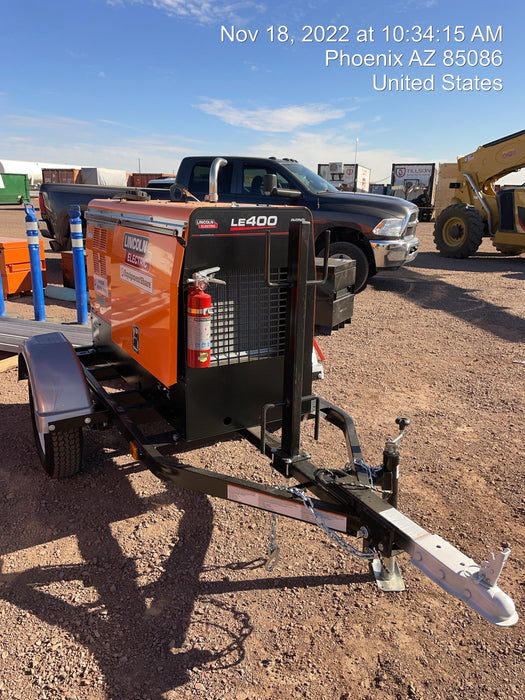 2022 Lincoln Electric LE400 Kubota V1505, Trlr, Cable Rack, Light Kit, ES Decals, T3
