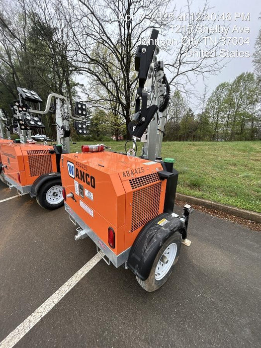 2024 Wanco WLTT-4MM4K Diesel, Mitsubishi L2E, 9.0HP @1800 rpm, Deep Sea Controller, Shore Power Plug, Auto Start, (4) 350W LED Floodlights, 4kW Generator, 60 Gal Fuel Tank, 2" Ball, T3