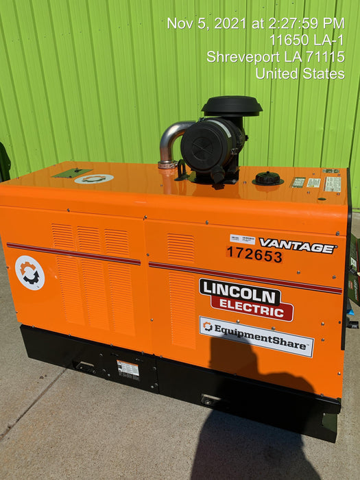 2021 Lincoln Electric Vantage 549X Ready Pak 3, ORANGE (includes trailer, cable rack, fender light kit)
