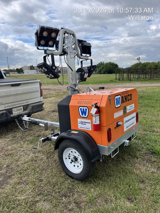 2024 Wanco WLTT-4MM4K Diesel, Deep Sea Controller, Shore Power Plug, Auto Start, (4) 350W LED Floodlights, 4kW Generator, 60 Gal Fuel Tank, 2" Ball, T3