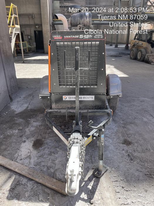 2022 Lincoln Electric Vantage 549X Crosslink Technology, Trailer Mounted, ES Decals, T3