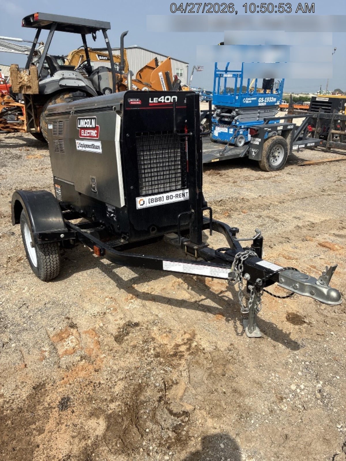 2025 Lincoln Electric LE400 Diesel, Kubota V1505, 22 HP, Trlr, Cable Rack, Light Kit, ES Decals, T3