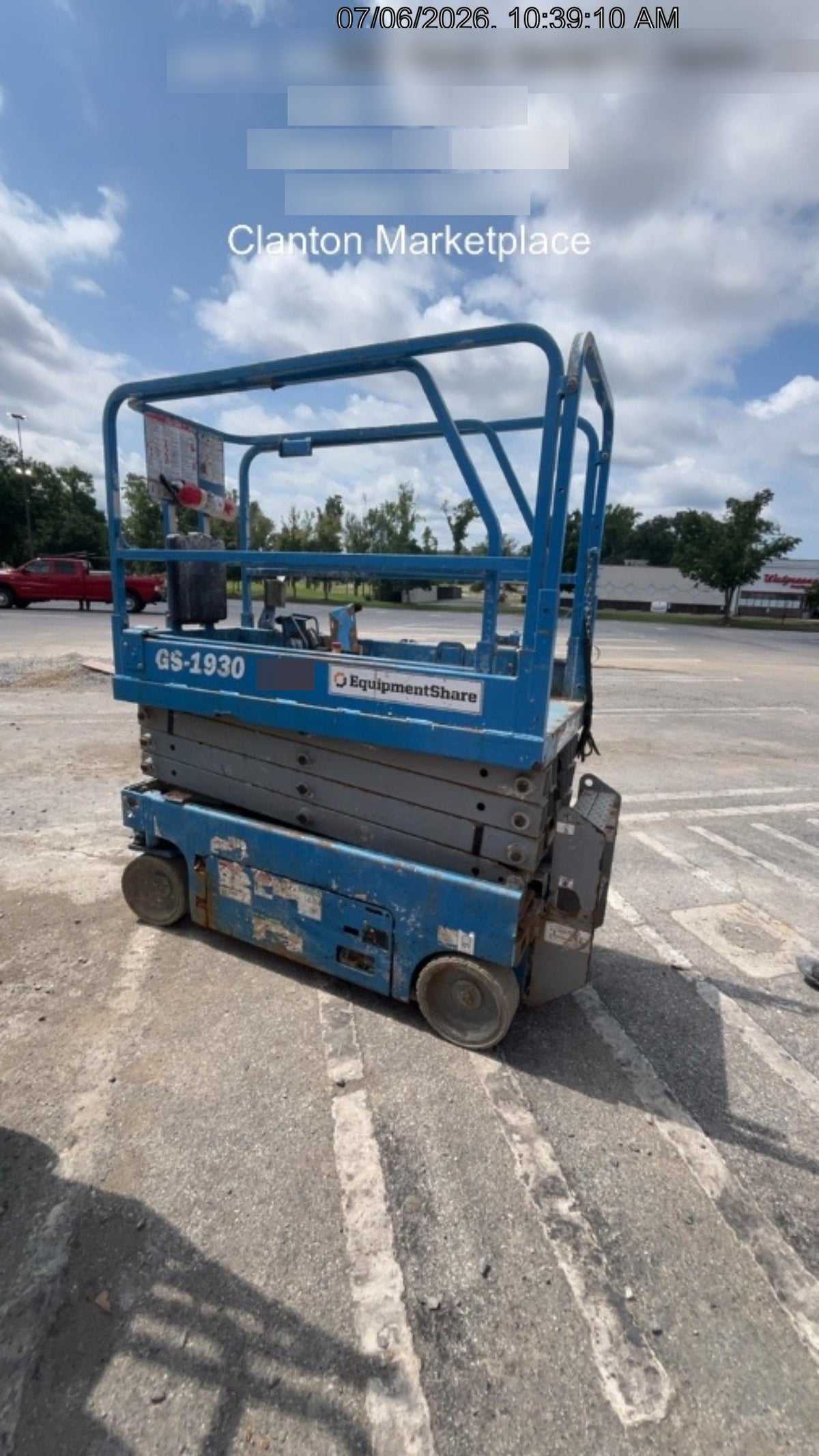 2019 Genie GS-1930 Fixed Rails with Chain Entry
