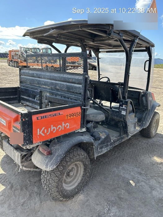 2022 Kubota RTV-X1140W-H Plastic Canopy, Windshield Acrylic Clear, LED Strobe Light, Wire Harness Kit, Back up Alarm