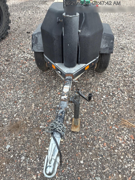 2022 Allmand NLV3GR (4) LED Light Fixture 350W, 23' Vertical Mast, 3kW Prime, Towable, Deep Sea L401, Leveling Jacks, Yanmar T4F 5.8hp