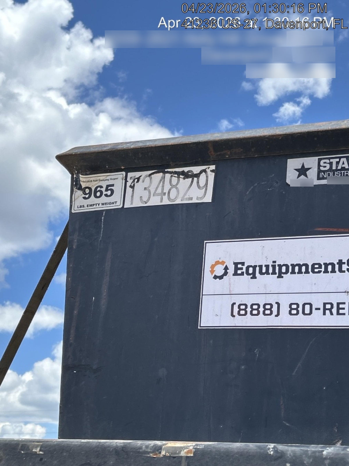 2021 STAR INDUSTRIES M-1820 - Self-Dump Hopper