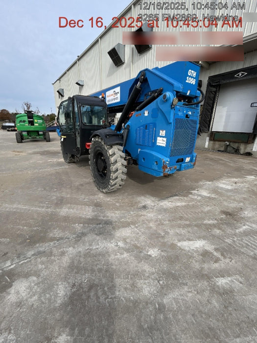 2019 Genie GTH-1056 Cab/Heat/AC, Solid RT Tires, LED Work Lights, Beacon 60" QA Carriage, 60" Forks