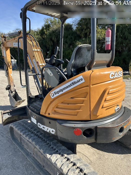 2018 Case CX37C ROPS, LONG ARM, RUBBER TRACKS, AUX HYD