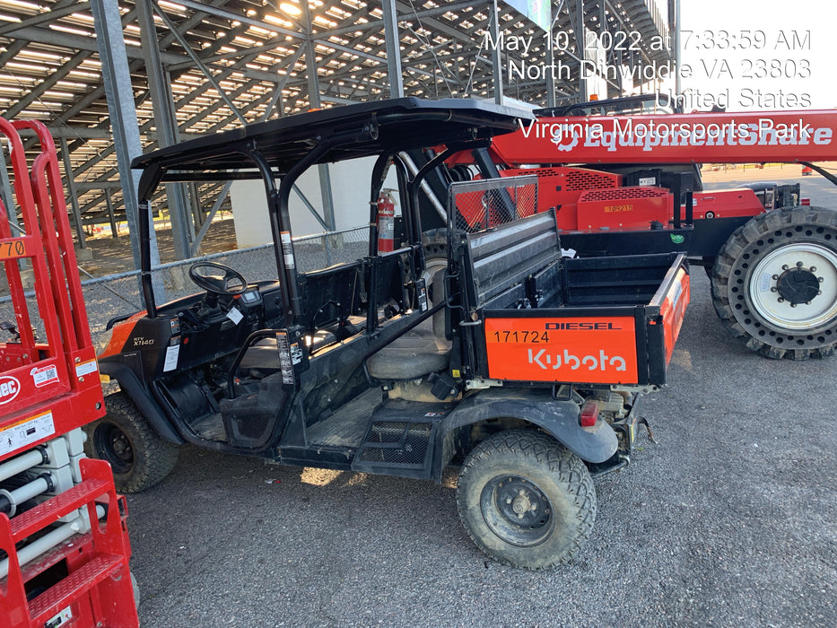 2021 Kubota RTV-X1140W-H Plastic Canopy, Windshield Acrylic Clear, LED Strobe Light, Wire Harness Kit, Back up Alarm