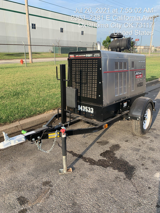 2021 Lincoln Electric Air Vantage 566 Air Vantage 566X Ready Pak 3 (includes trailer, cable rack, fender light kit); no telematics