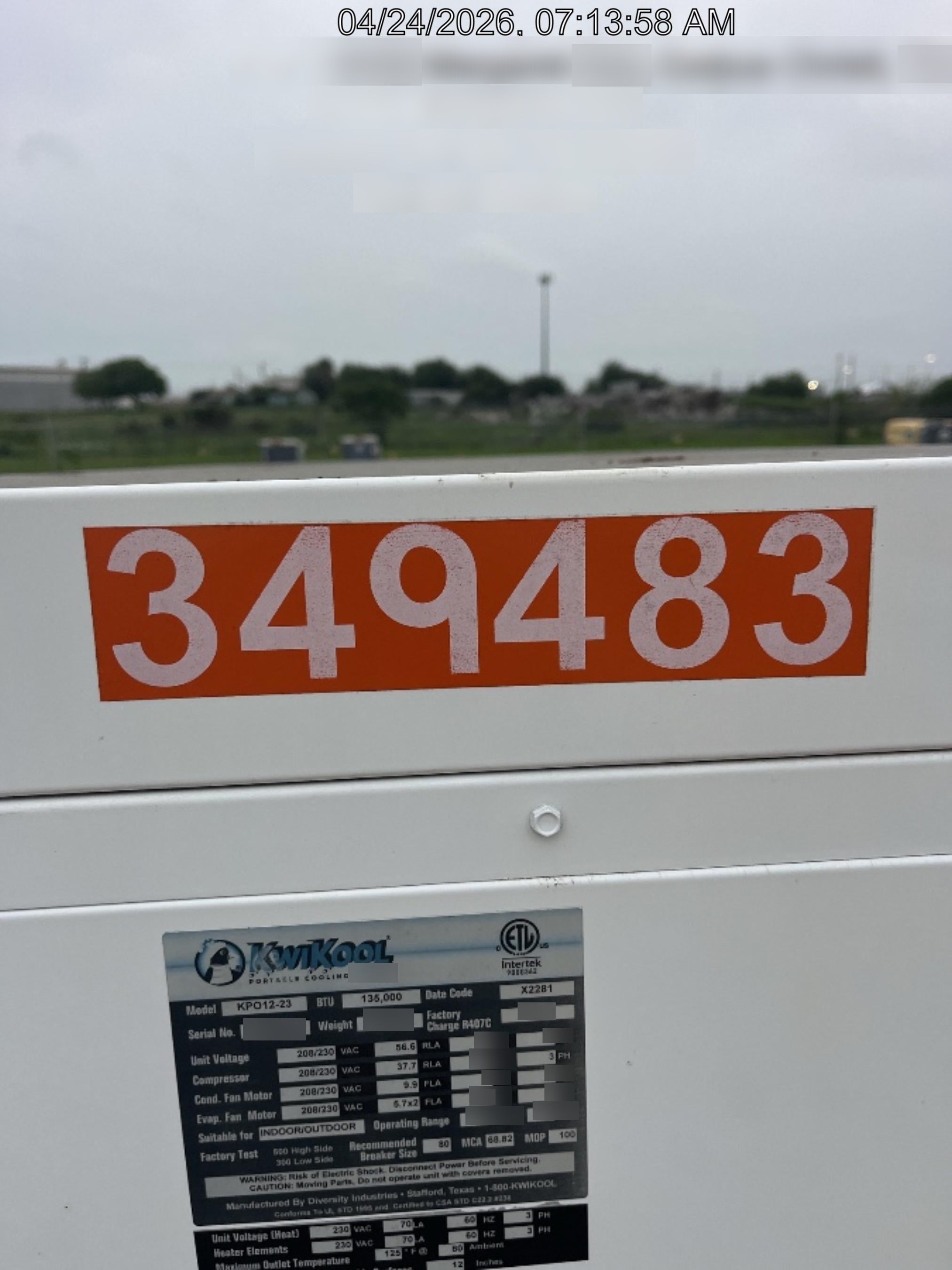 2023 KWIKOOL KPO12-23H