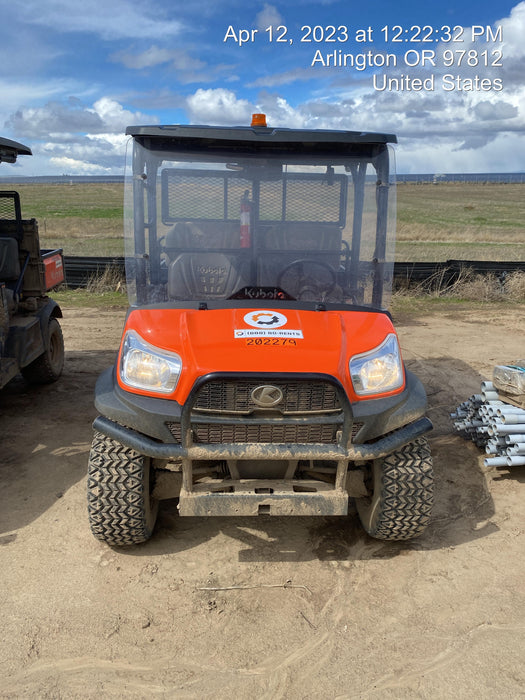 2022 Kubota RTV-X1140W-H Plastic Canopy, Windshield Acrylic Clear, LED Strobe Light, Wire Harness Kit, Back up Alarm