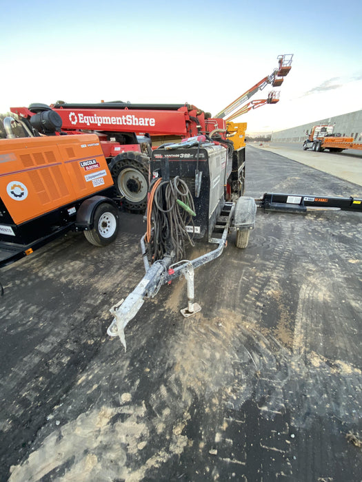 2019 Lincoln Electric Vantage 322 Welder Ready-Pak 3, Two wheel trailer, Fender and Light kit, Cable Rack