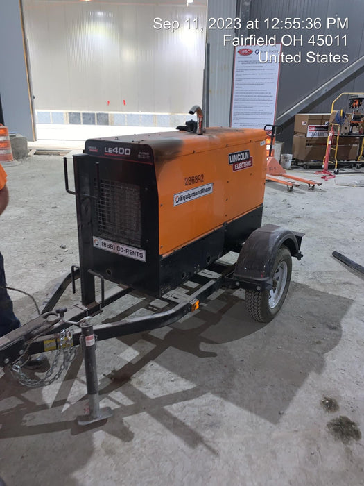 2022 Lincoln Electric LE400 Kubota V1505, Trlr, Cable Rack, Light Kit, ES Decals, T3