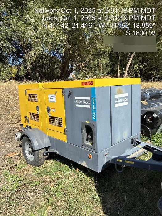 2020 ATLAS COPCO PAS 150 HF CS Enclosed