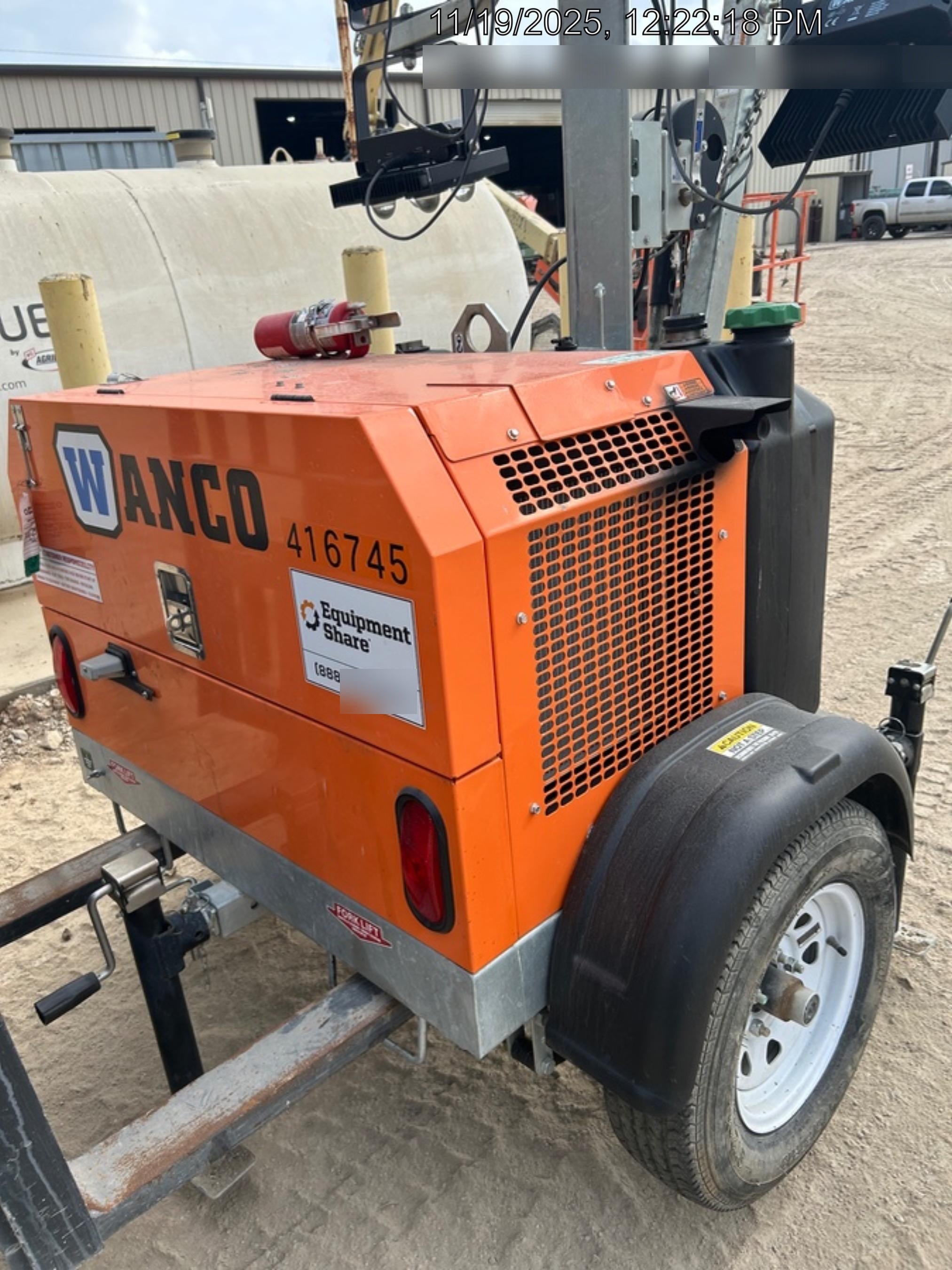 2024 Wanco WLTT-4MM4K Diesel, Deep Sea Controller, Shore Power Plug, Auto Start, (4) 350W LED Floodlights, 4kW Generator, 60 Gal Fuel Tank, 2" Ball, T3