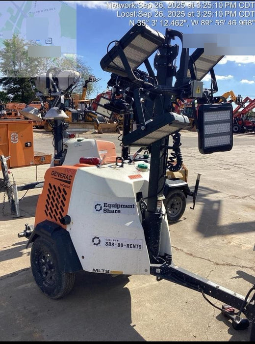 2024 Generac MLT2 Diesel, Flex Switch 120V Input, Powerzone Controller, 
(4) 320W LED Lights, 4kW Generator, 39.9 Gal Fuel Tank, 2" Ball, T3