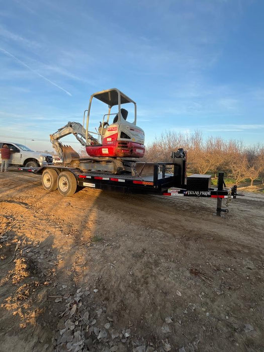 2024 TEXAS PRIDE TRAILERS 21' Lowboy Gravity Tilt Bed 14K Bumper Pull Trailer