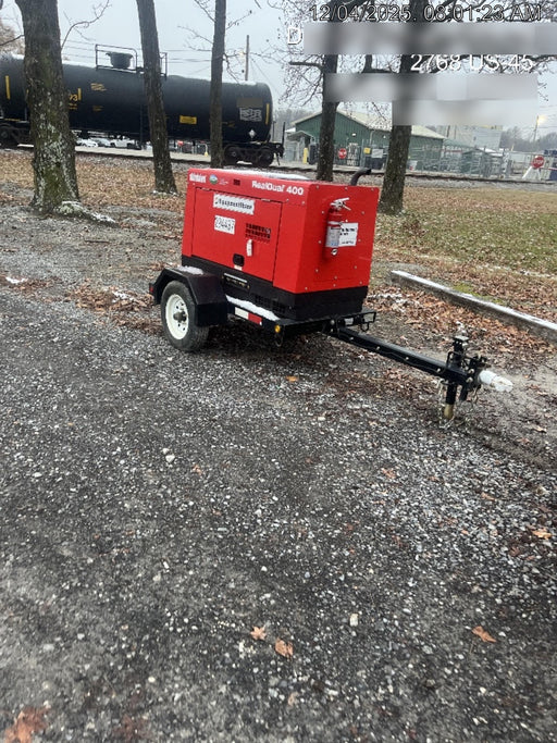 2023 Shindaiwa DGW400MDL Kubota D902 Engine, 23 HP, Dual Op Welder, Wire, Arc, Droop Stick, Tig, and CC Stick Functionality, Simulphase, 3 Phase and 1 Phase Gen Output, Single Axle NB Trlr, Slr Trckl Chrg 12V 12W, Fire Ext