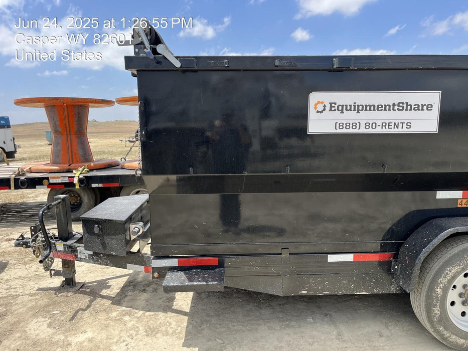 2024 TEXAS PRIDE TRAILERS 14'L x 7'W 5 Cu Yd Trunnion Hydraulic Dump