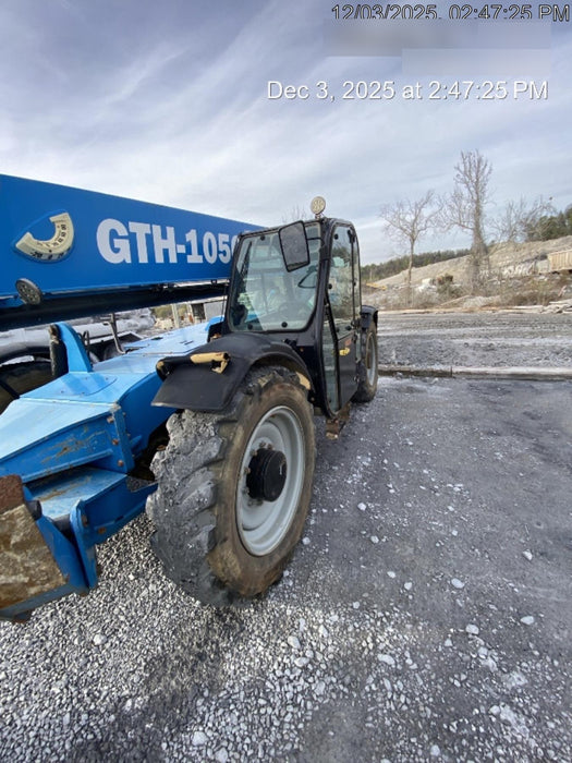 2019 Genie GTH-1056 Cab/Heat/AC, Solid RT Tires, LED Work Lights, Beacon 60" QA Carriage, 60" Forks