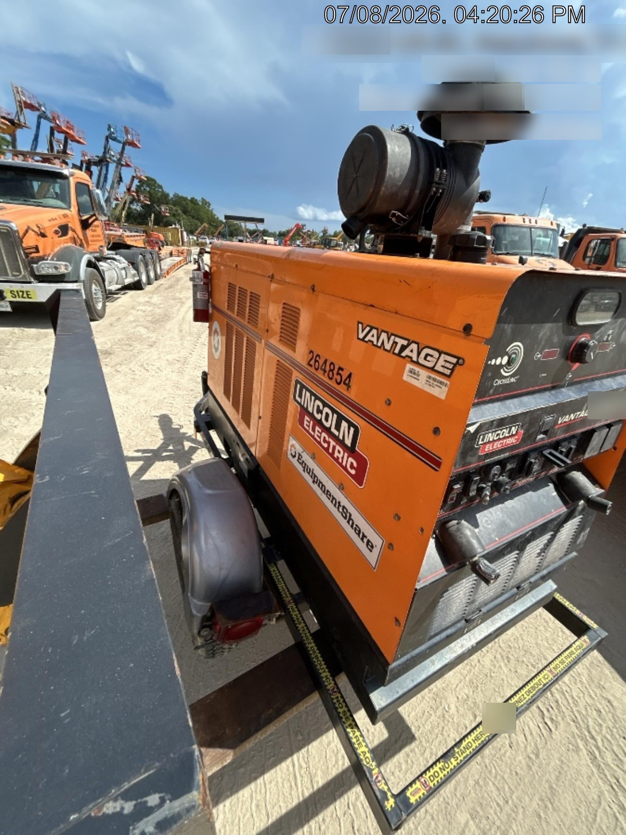 2022 Lincoln Electric Vantage 549X Crosslink Technology, Trailer Mounted, ES Decals, T3