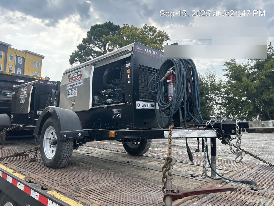 2024 Lincoln Electric LE400 Kubota V1505, Trlr, Cable Rack, Light Kit, ES Decals, T3