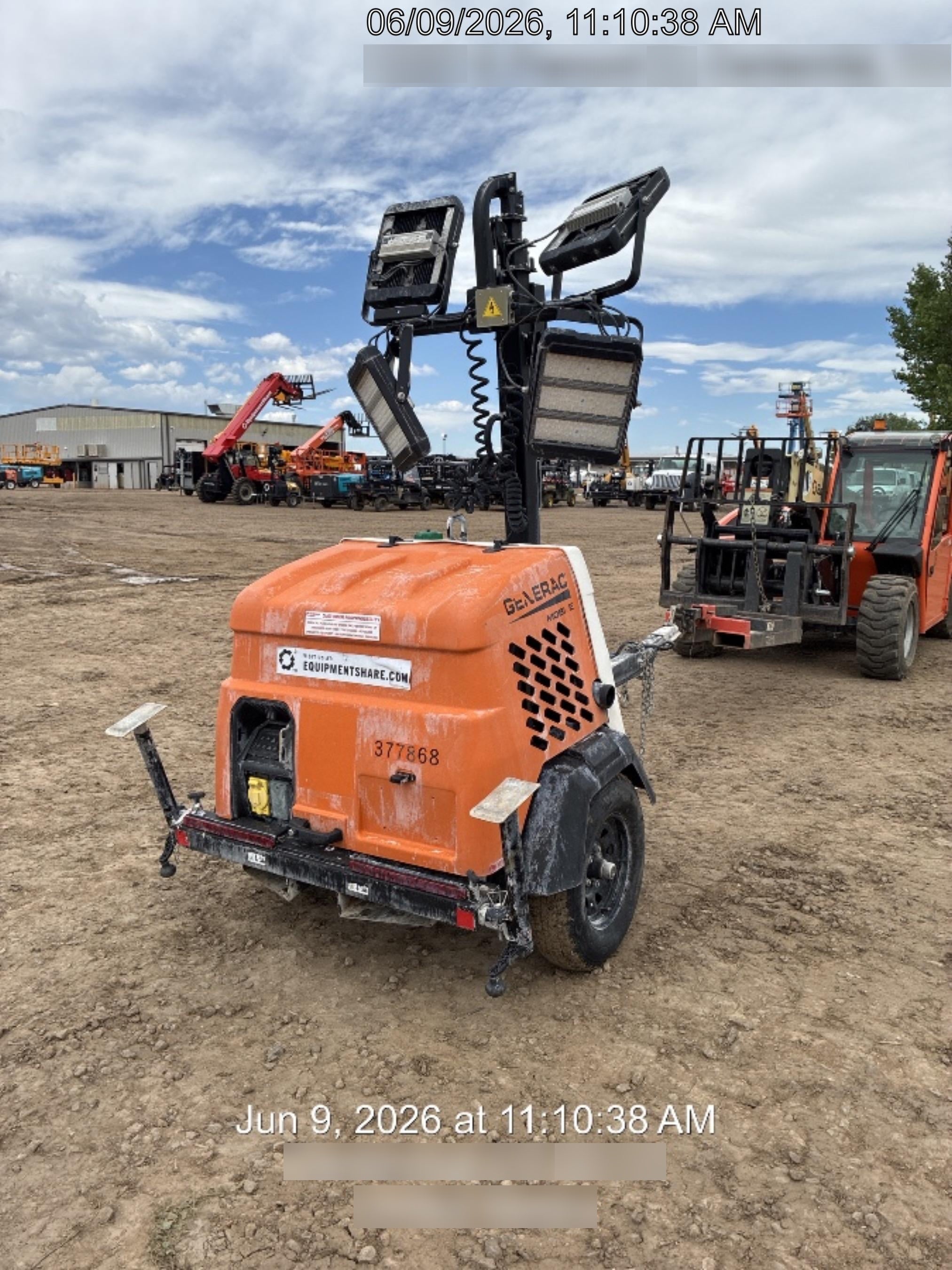 2023 Generac MLT2 Diesel, Flex Switch 120V Input, Powerzone Controller, 
(4) 320W LED Lights, 4kW Generator, 39.9 Gal Fuel Tank, 2" Ball, T3