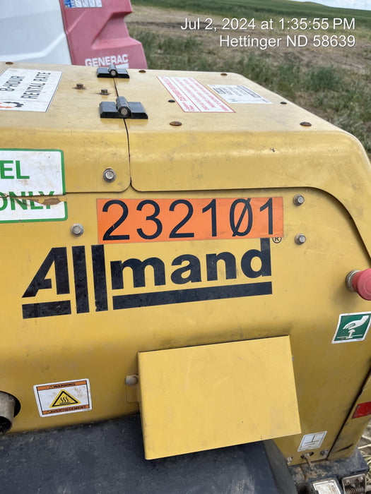 2022 Allmand NLV3GR (4) LED Light Fixture 350W, 23' Vertical Mast, 3kW Prime, Towable, Deep Sea L401, Leveling Jacks, Yanmar T4F 5.8hp