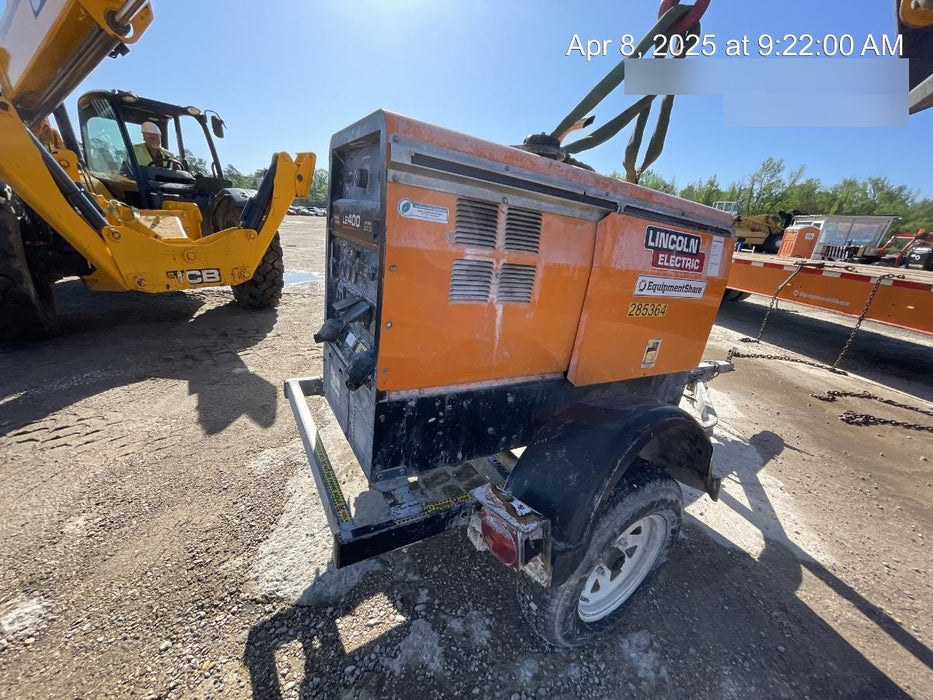 2022 Lincoln Electric LE400 Kubota V1505, Trlr, Cable Rack, Light Kit, ES Decals, T3