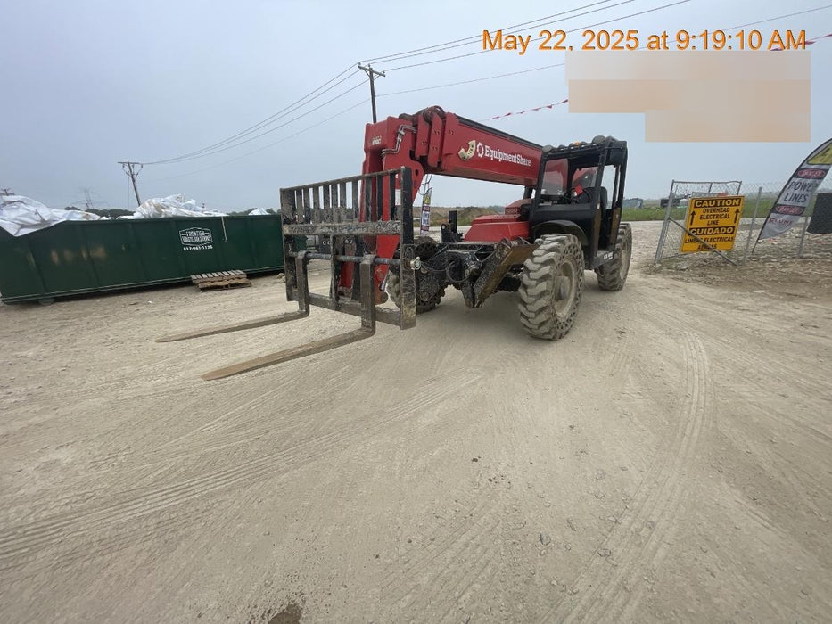 2020 Manitou MTA10055 Canopy, 120 HP, Solid Tires, Work Lights, Lift Hook, Auxiliary Hydraulics w/66" Carriage and 60" Forks