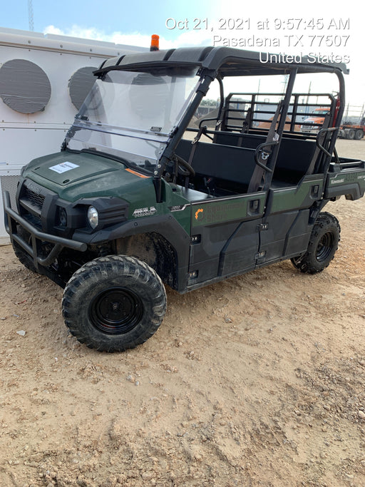 2019 Kawasaki Mule PRO-DXT Standard Options, Backup Alarm, Beacon, Plastic Hard Top, Poly Windshield, Horn Kit