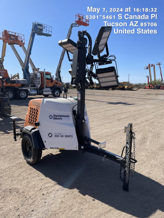 2024 Generac MLT2 Diesel, Flex Switch 120V Input, Powerzone Controller, 
(4) 320W LED Lights, 4kW Generator, 39.9 Gal Fuel Tank, 2" Ball, T3