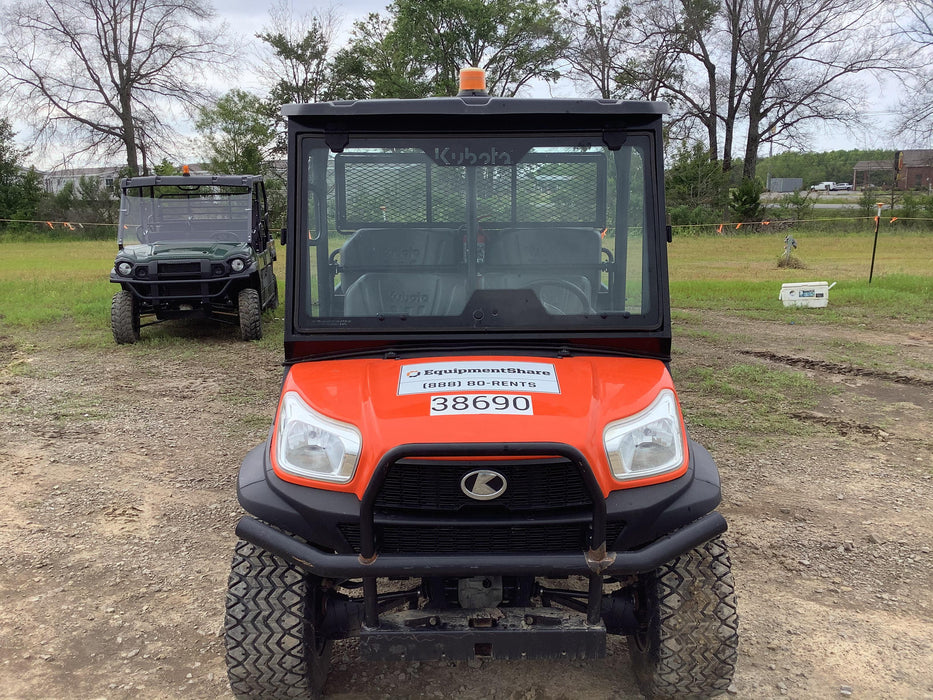 2019 Kubota RTV-X1140W-H 4wd Utility Cart, 4 Seat, Diesel, LED Strobe, Windshield Tempered Glass, Plastic Canopy, Wire Harness Kit, Backup Alarm