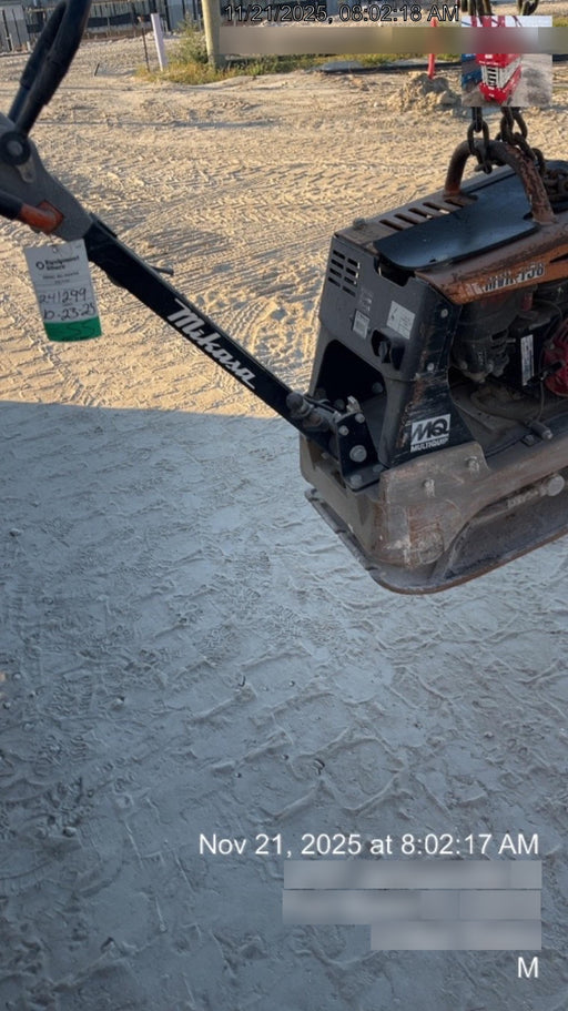 2022 Multiquip MVH158 Honda GX200, 17" Plate, Gas