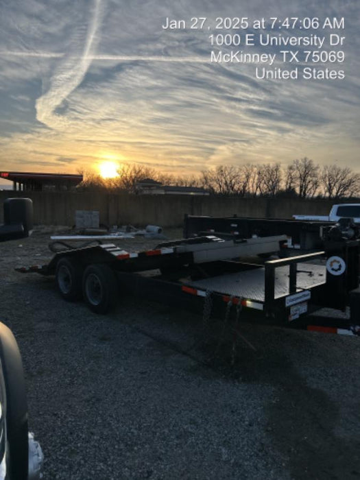 2024 TEXAS PRIDE TRAILERS 21' Lowboy Gravity Tilt Bed 14K Bumper Pull Trailer