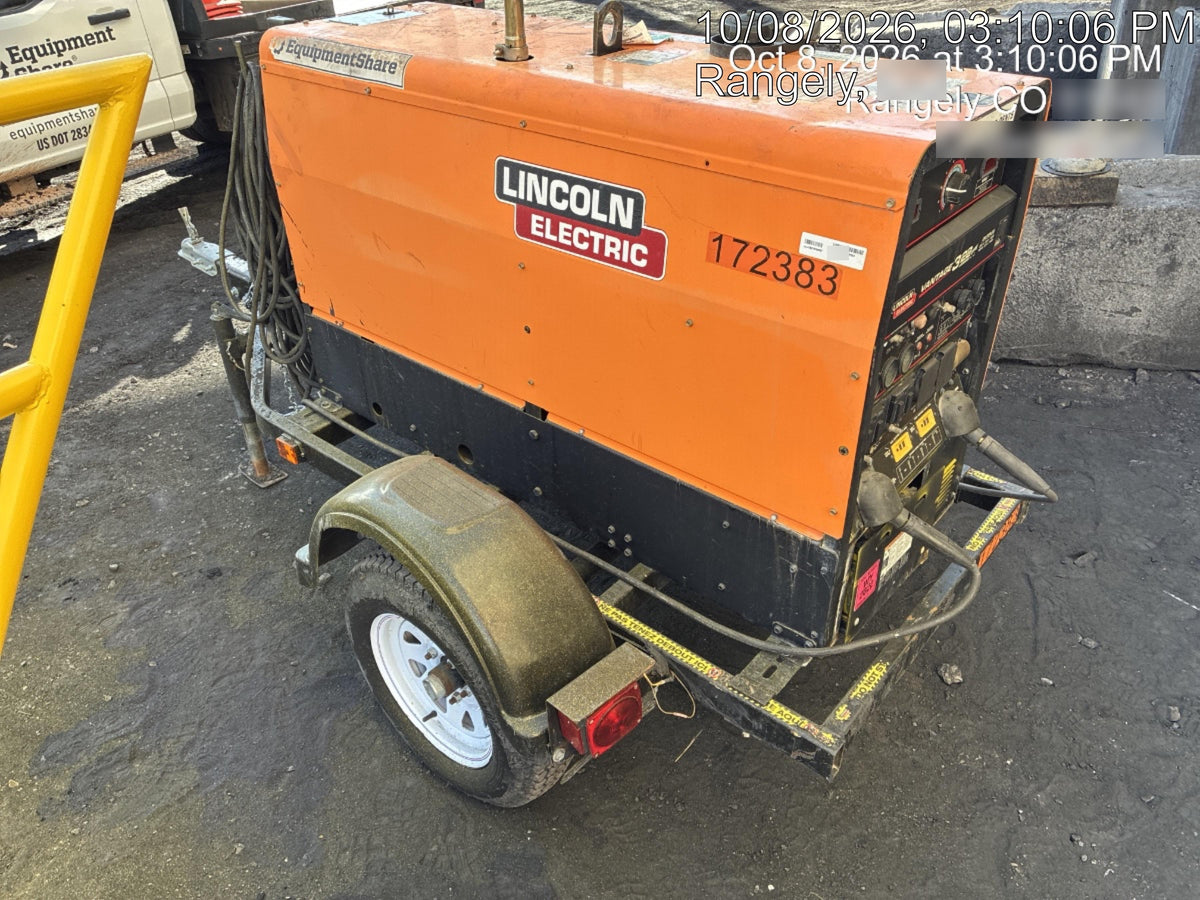 2021 Lincoln Electric Vantage 322 Vantage 322 Ready Pak 3 w/ Decals, ORANGE (includes trailer, cable rack, fender light kit) NO Telematics