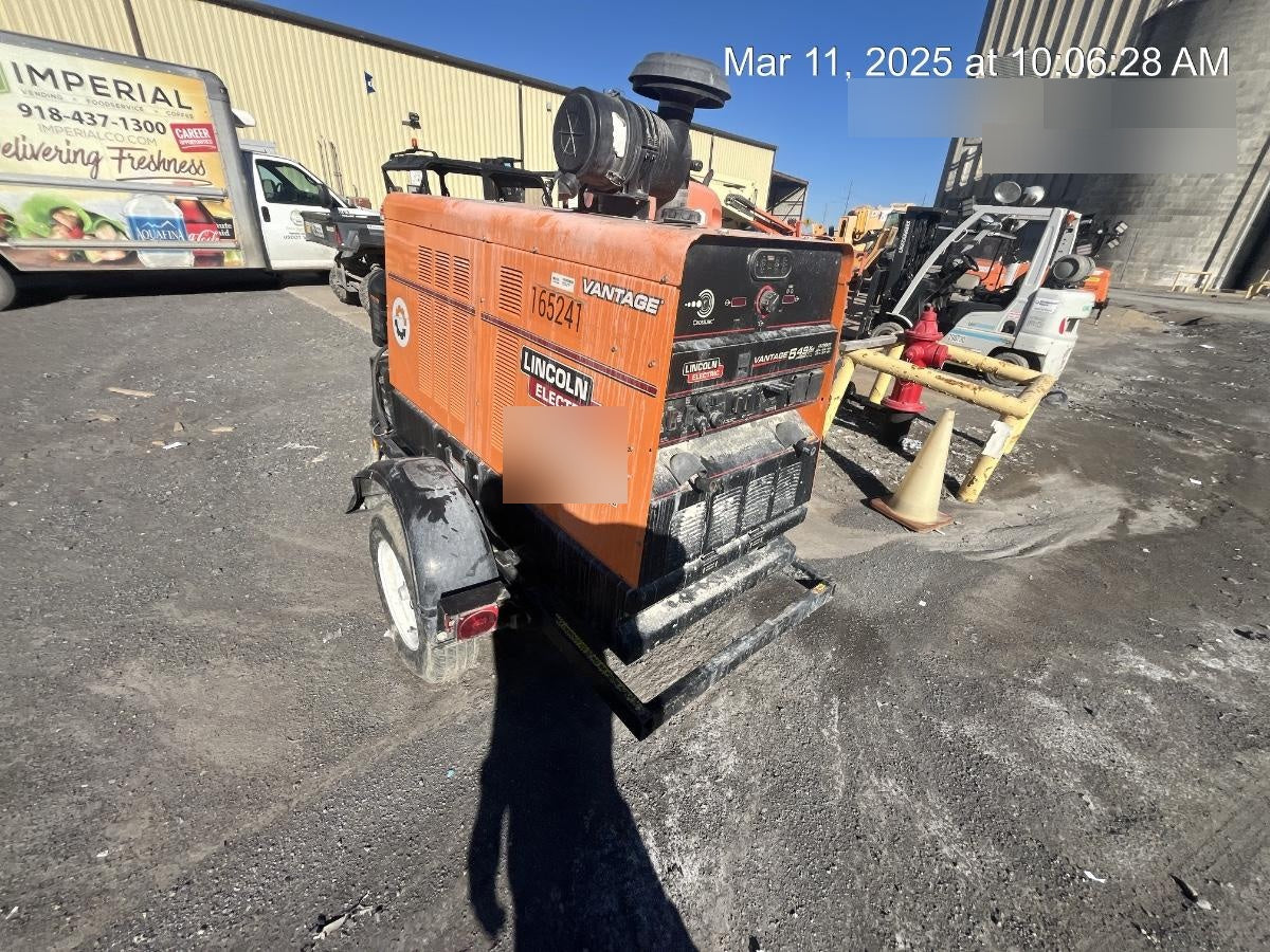 2021 Lincoln Electric Vantage 549X Ready Pak 3, ORANGE (includes trailer, cable rack, fender light kit)