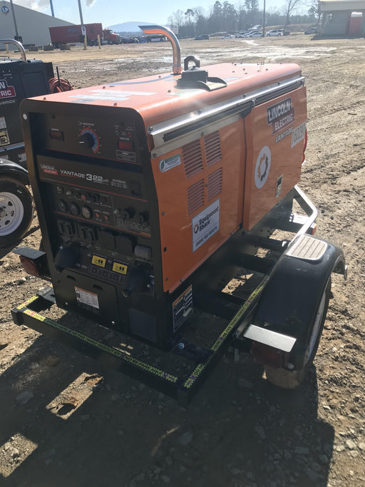 2021 Lincoln Electric Vantage 322 Vantage 322 Ready Pak 3 w/ Decals, ORANGE (includes trailer, cable rack, fender light kit) NO Telematics