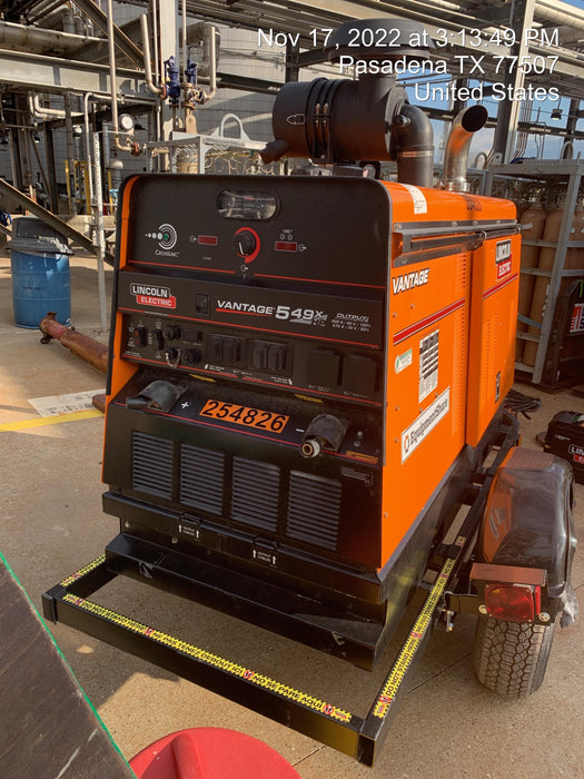2022 Lincoln Electric Vantage 549X Crosslink Technology, Trailer Mounted, ES Decals, T3