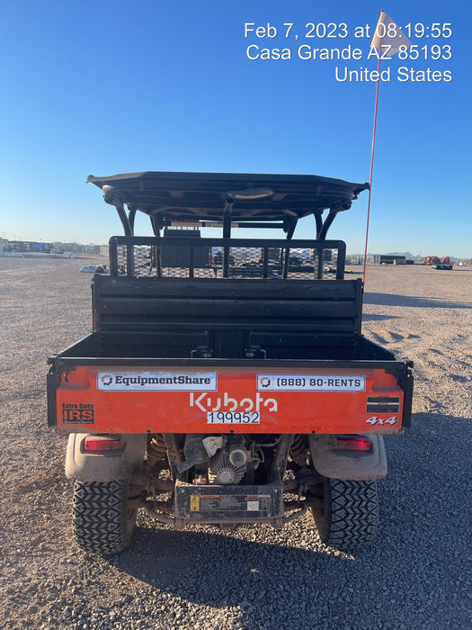 2022 Kubota RTV-X1140W-H Plastic Canopy, Windshield Acrylic Clear, LED Strobe Light, Wire Harness Kit, Back up Alarm