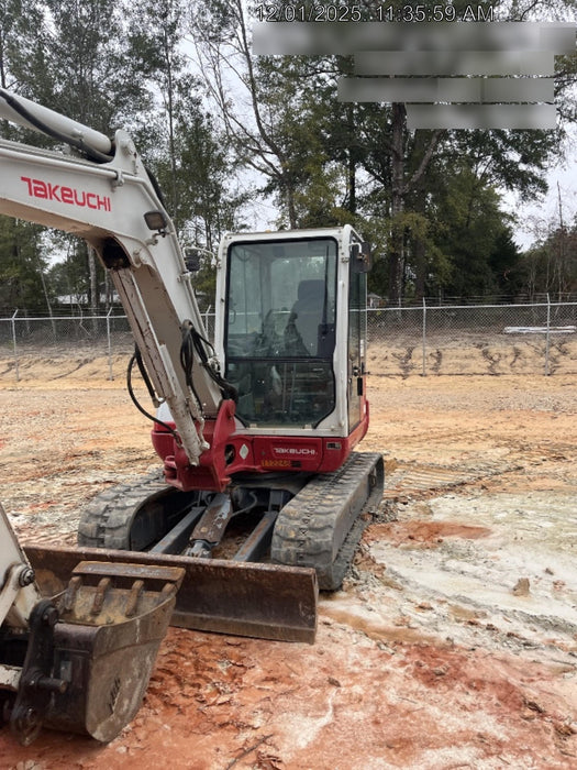 2020 Takeuchi TB250-2C Cab/Heat/Air, Rubber Tracks, Manual TAG QC